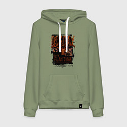 Толстовка-худи хлопковая женская Пеклопёс DogDay, цвет: авокадо