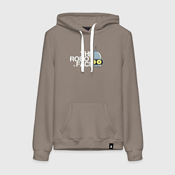 Толстовка-худи хлопковая женская Bander brand, цвет: утренний латте