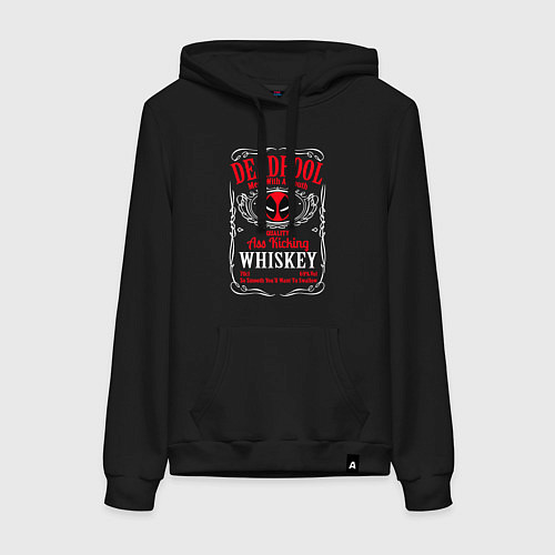 Женская толстовка-худи Deadpool whiskey / Черный – фото 1
