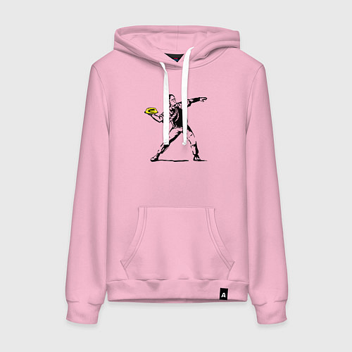 Женская толстовка-худи Дуайт Шрут и желе / Светло-розовый – фото 1