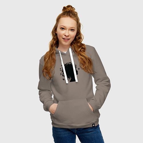 Женская толстовка-худи Весенняя красавица / Утренний латте – фото 3