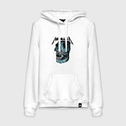 Толстовка-худи хлопковая женская Metallica St Anger, цвет: белый