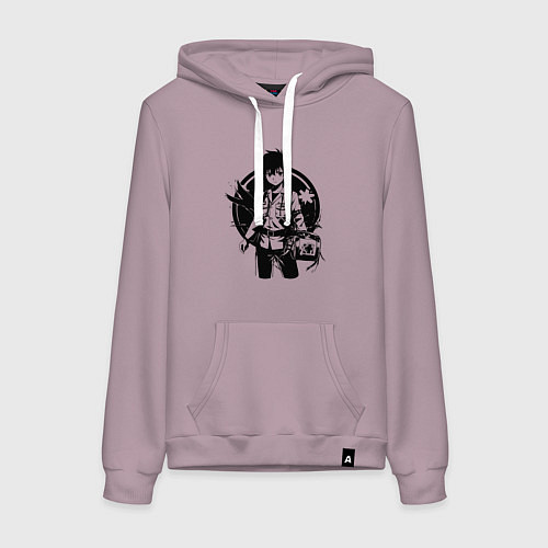 Женская толстовка-худи Работник скорой помощи / Сиреневый – фото 1