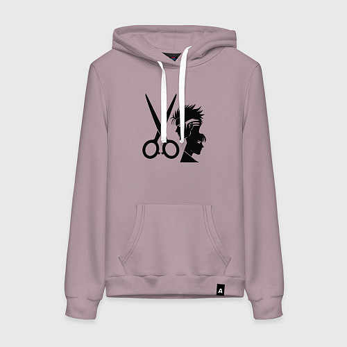 Женская толстовка-худи Нужницы и образцы стрижки / Сиреневый – фото 1