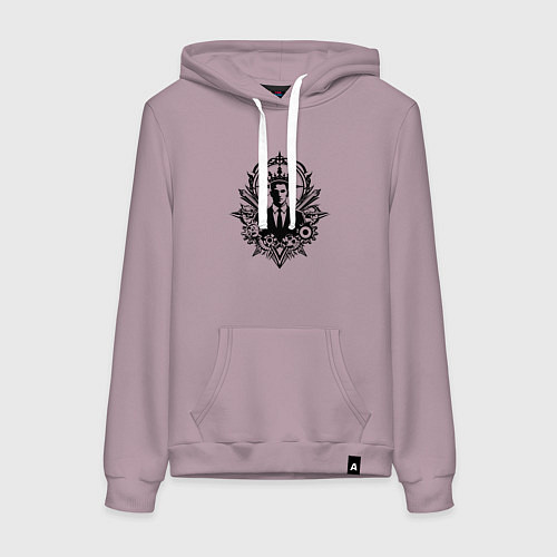 Женская толстовка-худи Босс орнамент / Сиреневый – фото 1