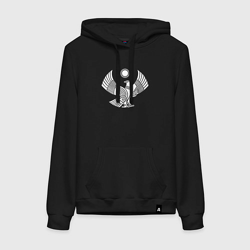 Женская толстовка-худи Дагестанский герб / Черный – фото 1