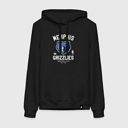 Толстовка-худи хлопковая женская Memphis Grizzlies - NBA team, цвет: черный