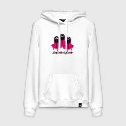 Толстовка-худи хлопковая женская Стражи игры, цвет: белый