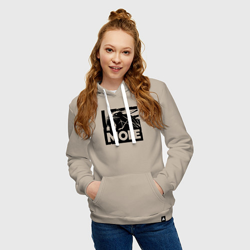 Женская толстовка-худи Крот в стиле граффити / Миндальный – фото 3