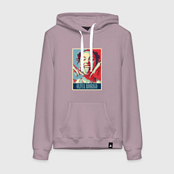 Толстовка-худи хлопковая женская Улыбка Оливии Родриго, цвет: сиреневый