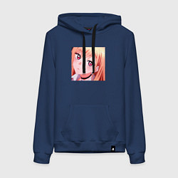 Толстовка-худи хлопковая женская Marin Kitagawa, цвет: тёмно-синий