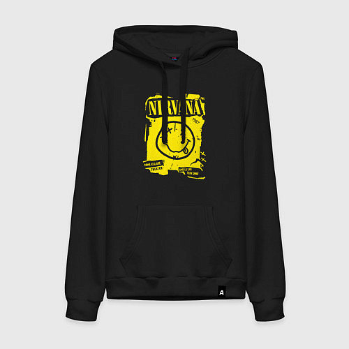 Женская толстовка-худи Nirvana 1987 / Черный – фото 1
