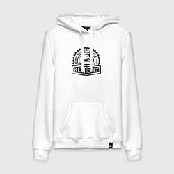Толстовка-худи хлопковая женская Mortal kombat fight, цвет: белый