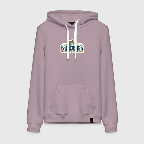 Женская толстовка-худи Happy fathers day / Сиреневый – фото 1