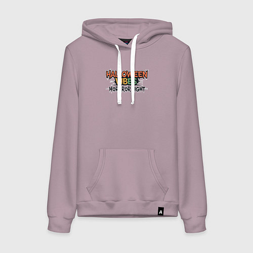 Женская толстовка-худи Halloween vibes horror night / Сиреневый – фото 1