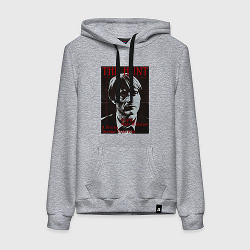 Женская толстовка-худи Мадс Миккельсен / Меланж – фото 1