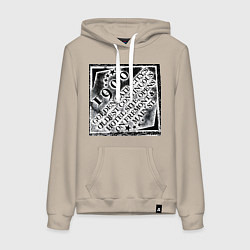 Толстовка-худи хлопковая женская Путешествие в Лас-Вегас, цвет: миндальный