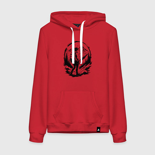 Женская толстовка-худи В поисках вершины / Красный – фото 1