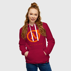 Толстовка-худи хлопковая женская Half-Life 3, цвет: маджента — фото 2