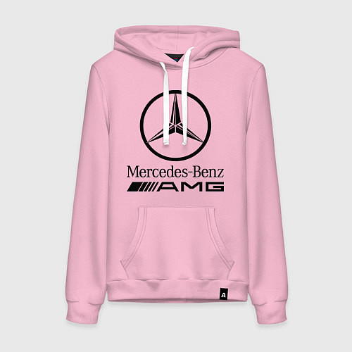 Женская толстовка-худи AMG / Светло-розовый – фото 1