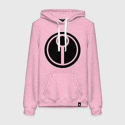 Толстовка-худи хлопковая женская Герб Тау, цвет: светло-розовый