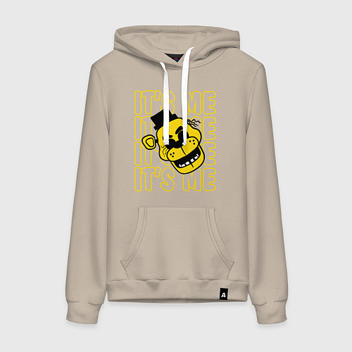 Женская толстовка-худи It's me Freddy / Миндальный – фото 1