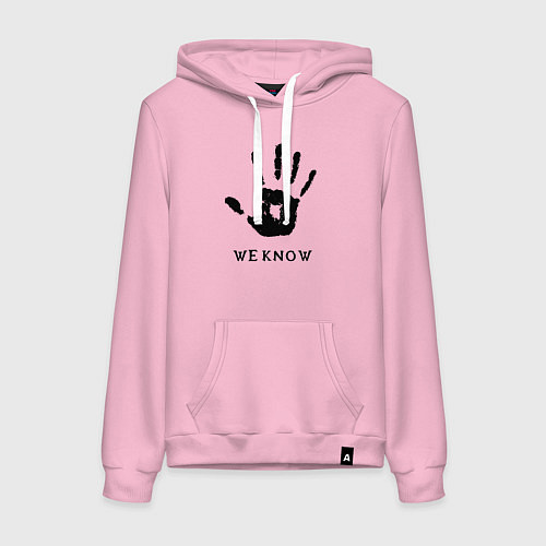 Женская толстовка-худи We know / Светло-розовый – фото 1