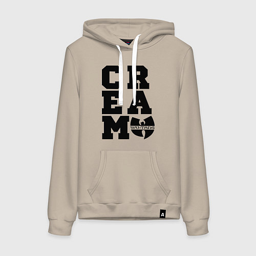 Женская толстовка-худи Wu tang clan / Миндальный – фото 1