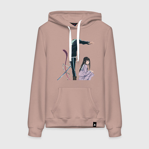 Женская толстовка-худи Бездомный бог / Пыльно-розовый – фото 1