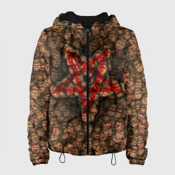 Куртка с капюшоном женская DOOM: Pentagramm, цвет: 3D-черный
