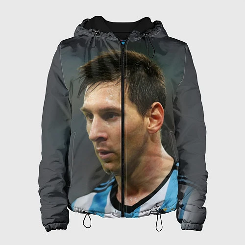 Женская куртка Leo Messi / 3D-Черный – фото 1