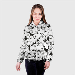 Куртка с капюшоном женская Undertale Annoying dog, цвет: 3D-белый — фото 2