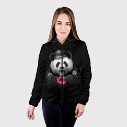 Куртка с капюшоном женская Donut Panda, цвет: 3D-черный — фото 2