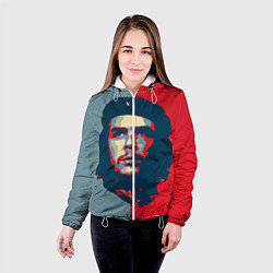 Куртка с капюшоном женская Che Guevara, цвет: 3D-белый — фото 2