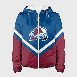 Куртка с капюшоном женская NHL: Colorado Avalanche, цвет: 3D-белый