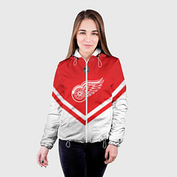 Куртка с капюшоном женская NHL: Detroit Red Wings, цвет: 3D-белый — фото 2