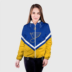 Куртка с капюшоном женская NHL: St. Louis Blues, цвет: 3D-белый — фото 2