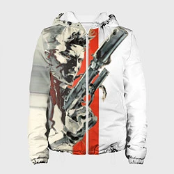 Куртка с капюшоном женская Metal gear solid 3, цвет: 3D-белый