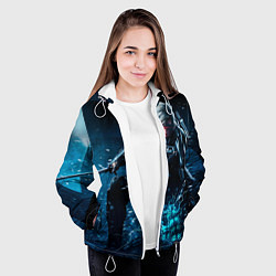 Куртка с капюшоном женская Metal gear solid 4, цвет: 3D-белый — фото 2