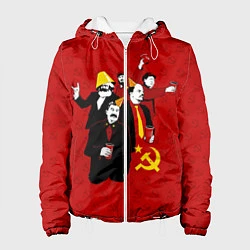 Куртка с капюшоном женская Communist Party, цвет: 3D-белый