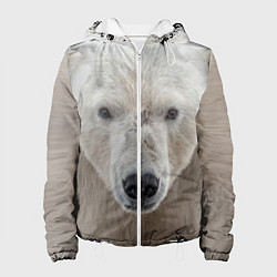 Куртка с капюшоном женская Белый медведь, цвет: 3D-белый
