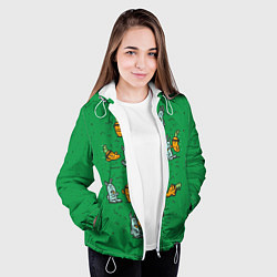 Куртка с капюшоном женская Боевая морковь, цвет: 3D-белый — фото 2