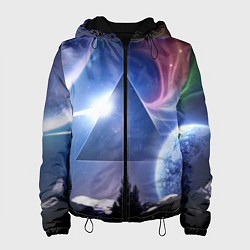 Куртка с капюшоном женская Pink Floyd: Space, цвет: 3D-черный