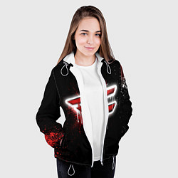 Куртка с капюшоном женская FaZe Clan: Black collection, цвет: 3D-белый — фото 2