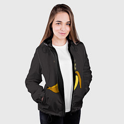 Куртка с капюшоном женская XXX Banana, цвет: 3D-черный — фото 2