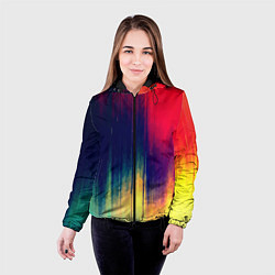 Куртка с капюшоном женская Stylize color, цвет: 3D-черный — фото 2