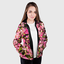 Куртка с капюшоном женская Розовый рай, цвет: 3D-черный — фото 2