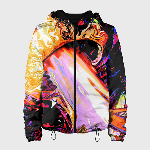 Женская куртка Абстракция / 3D-Черный – фото 1