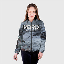 Куртка с капюшоном женская Metro Exodus, цвет: 3D-черный — фото 2