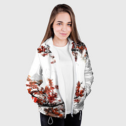 Куртка с капюшоном женская САКУРА, цвет: 3D-белый — фото 2